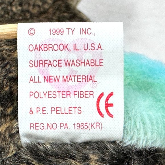 Ty Cheeks Vtg. 1999 Original Beanie Baby - Mandrill Monkey w/All Tags - Picture 10 of 10